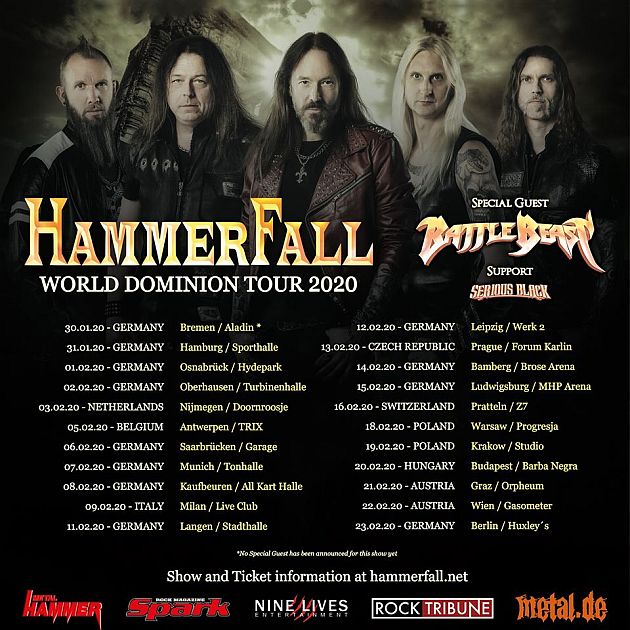 hammerfall tour2020
