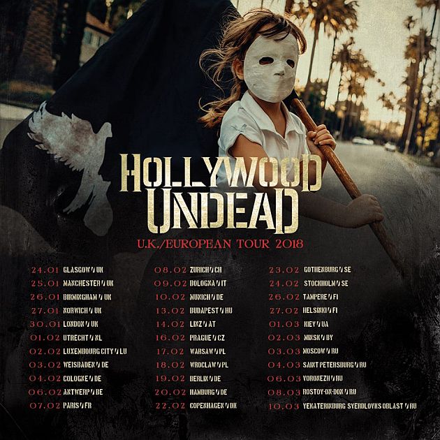 hollywoodundead tour2018