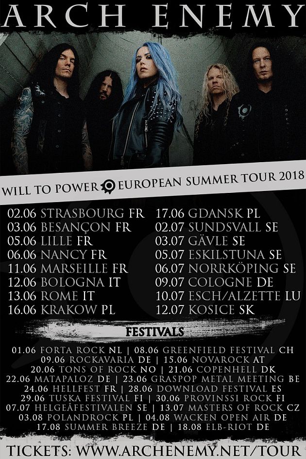 archenemy summertour2018