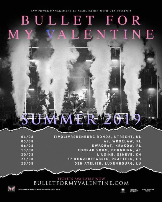 23 Bullet For My Valentine Welsh Heavy Metal Band Poster Tuck Music On Stage