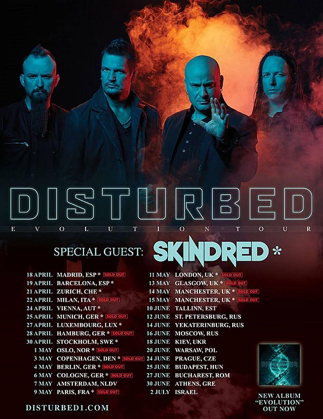 disturbed tour2019 flyer