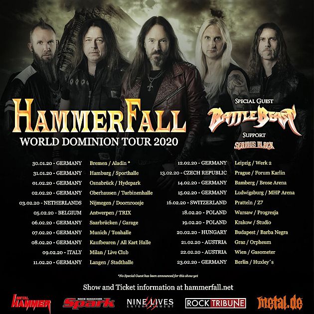 Reflections of Darkness Music Magazine Preview HAMMERFALL Leipzig