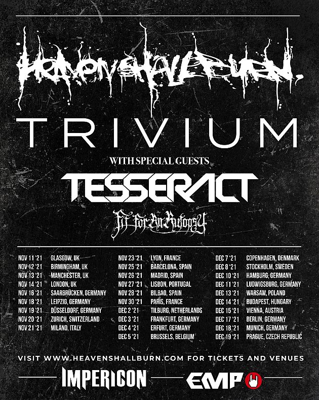 heavenshallburn trivium europe2021