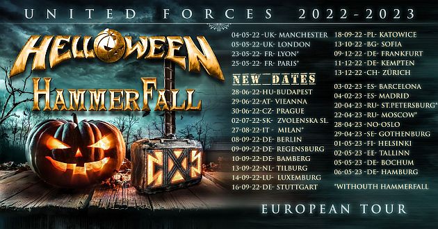 helloween hammerfall tour2022