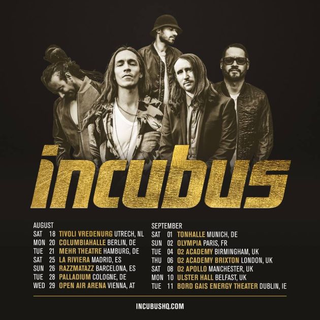 incubus europe2018