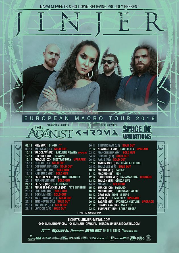 Jinjer Tour 2019