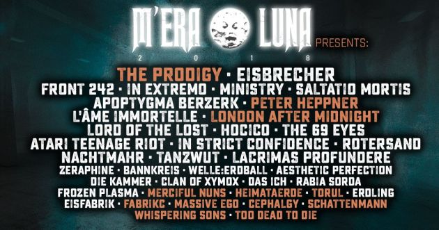 M'era Luna 2018 Lineup