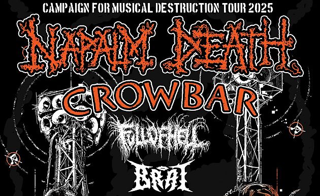 napalm death tour2025