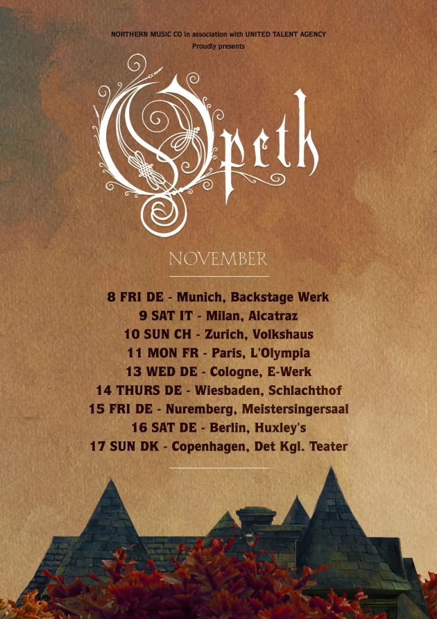 opeth europeantour2019