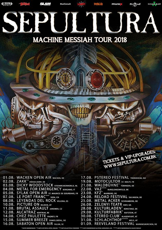 sepultura tour summer2018