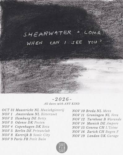 shearwater tour2026
