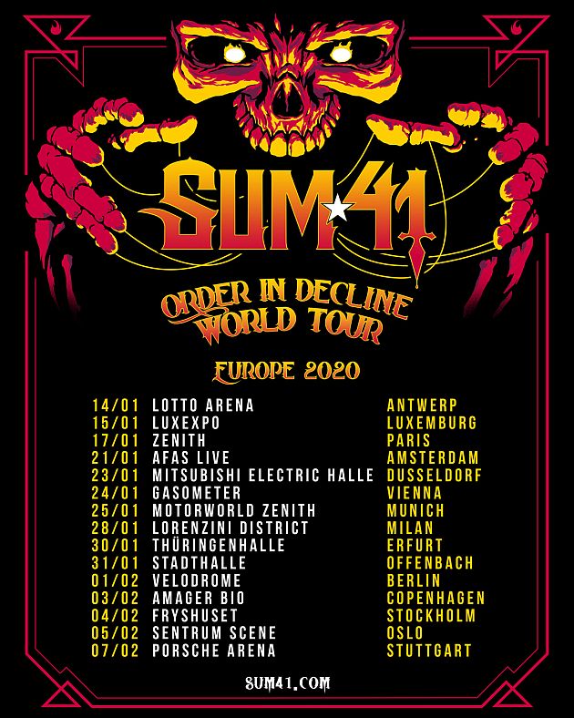 sum41 tour2020