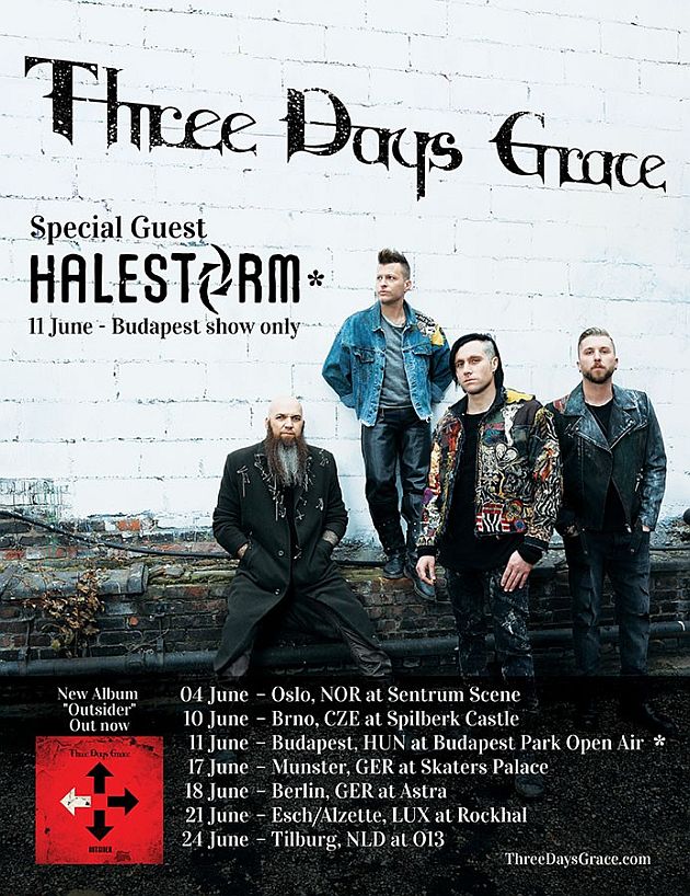 threedaysgrace europeantour2019