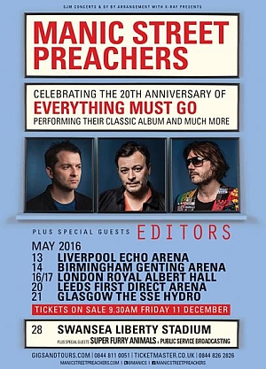 manicstreetpreachers everythingmustgo tour2016