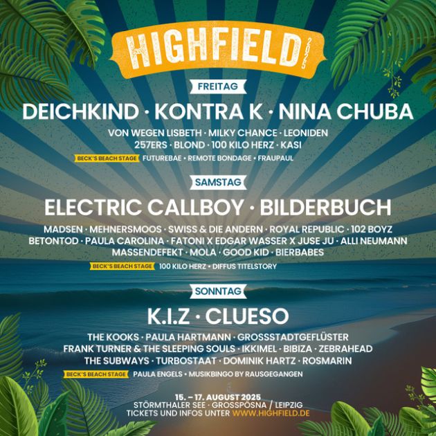 highfield 2025 completelineup