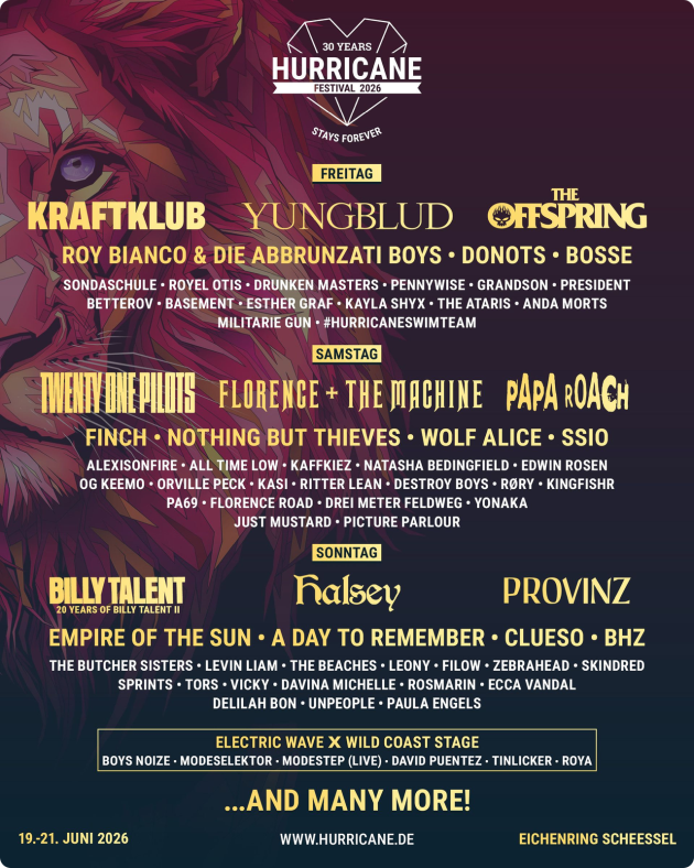 hurricane 2026 lineup feb2026