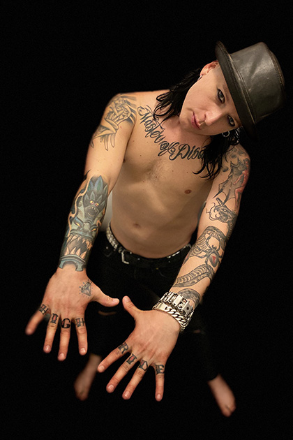 Reflections Of Darkness Music Magazine Special Artists And Their Tattoos Peter Waljus Vocals Guitar From Highride